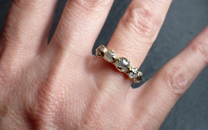 fancy cut diamond wedding band 18k yellow gold diamond wedding ring byangeline 2606 Alternative Engagement