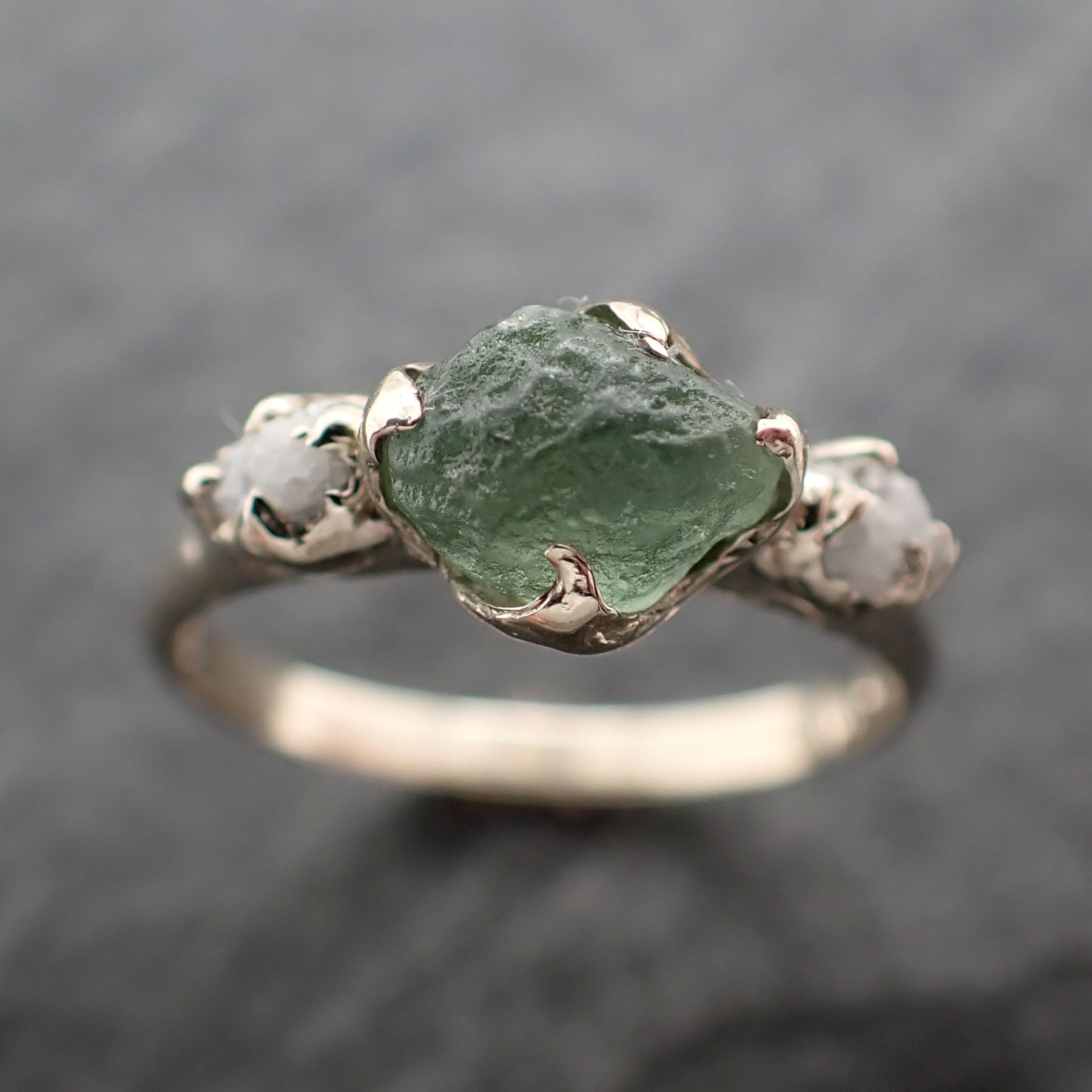 Gold Raw Peridot Ring| August Ring| Raw Stone Ring | – DaddyDaughterjewelry