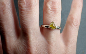 fancy cut half moon yellow diamond solitaire engagement 14k white gold wedding ring byangeline 2834 Alternative Engagement
