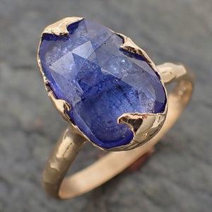 fancy cut tanzanite 14k recycled gold ring gemstone statement byangeline 2200 Alternative Engagement