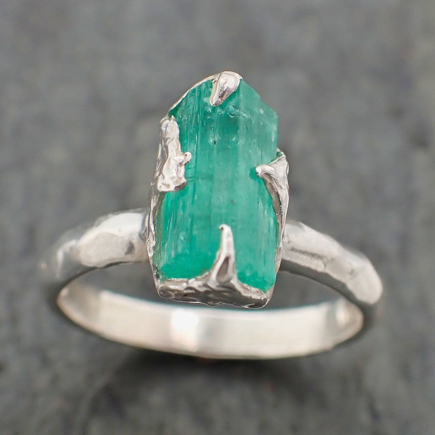 Sterling Silver Emerald Ring – Gold & Co Jewelry
