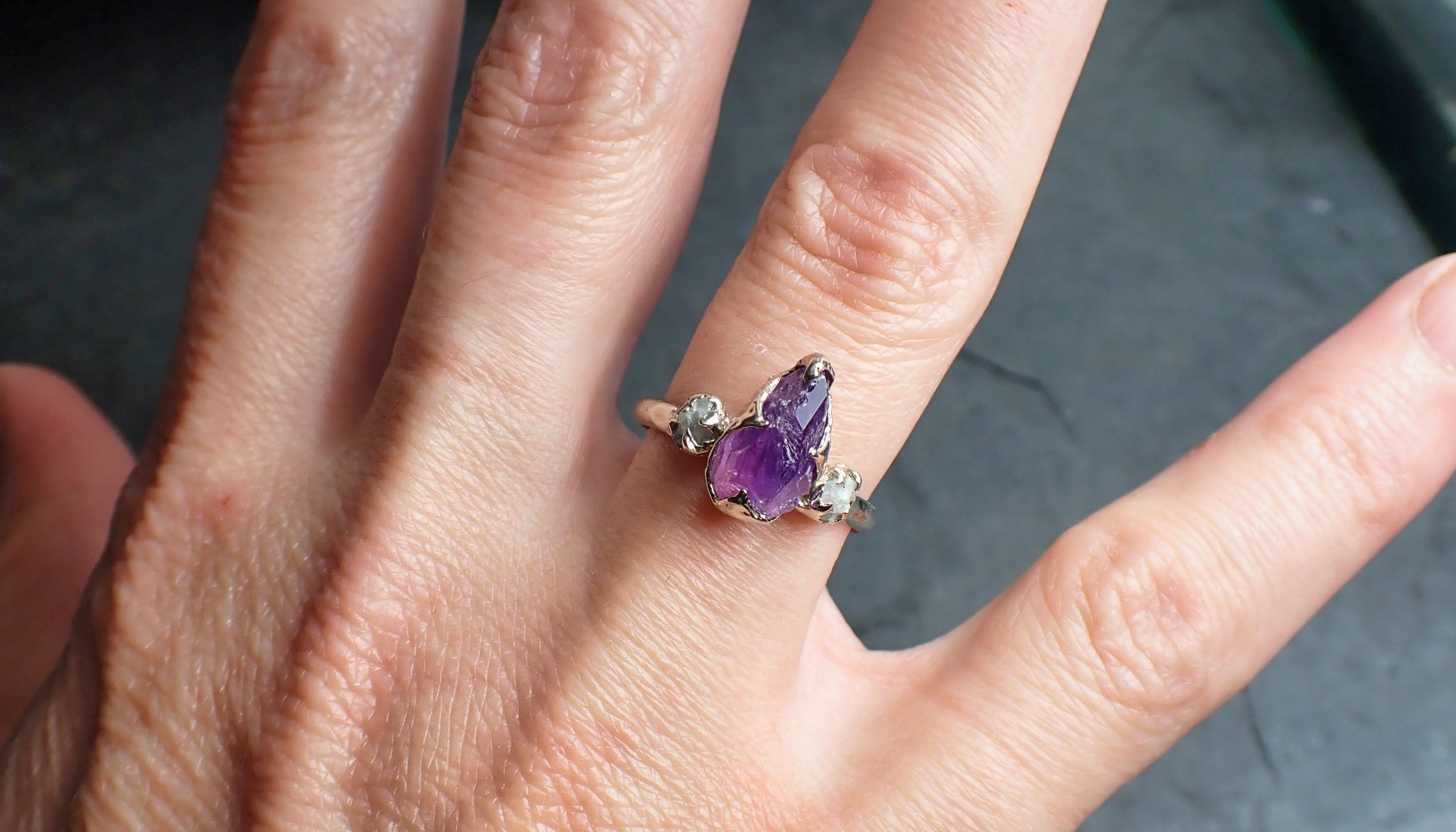 0.75 CT 8.00 MM Natural Purple Amethyst Pear Cut Gemstone For Wedding –  JayKrishna Diamond