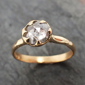 fancy cut white diamond solitaire engagement 18k yellow gold wedding ring diamond ring byangeline 2315 Alternative Engagement
