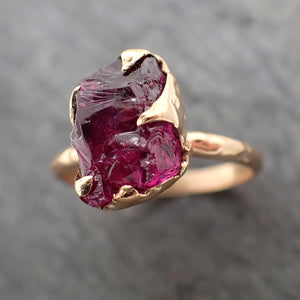 amethyst rose gold ring purple gemstone solitaire recycled 14k yellow gold gemstone statement ring byangeline 2336 Alternative Engagement