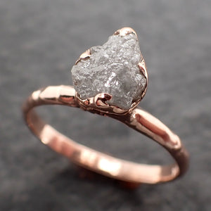 raw rough uncut diamond engagement ring rough diamond solitaire recycled 14k rose gold conflict free diamond wedding promise byangeline 2707 Alternative Engagement