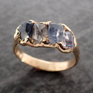 sapphire pebble candy blue polished 14k yellow gold gemstone band 2722 Alternative Engagement