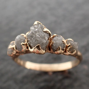 custom raw diamond yellow 14k gold engagement wedding ring byangeline 2740 Alternative Engagement