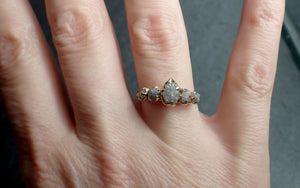 custom raw diamond yellow 14k gold engagement wedding ring byangeline 2740 Alternative Engagement