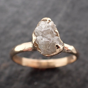 Raw Diamond Engagement Ring Rough Uncut Diamond Solitaire Recycled 14k yellow gold Conflict Free Diamond Wedding Promise 2763