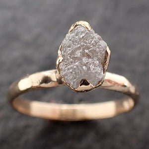 Raw Diamond Engagement Ring Rough Uncut Diamond Solitaire Recycled 14k yellow gold Conflict Free Diamond Wedding Promise 2766