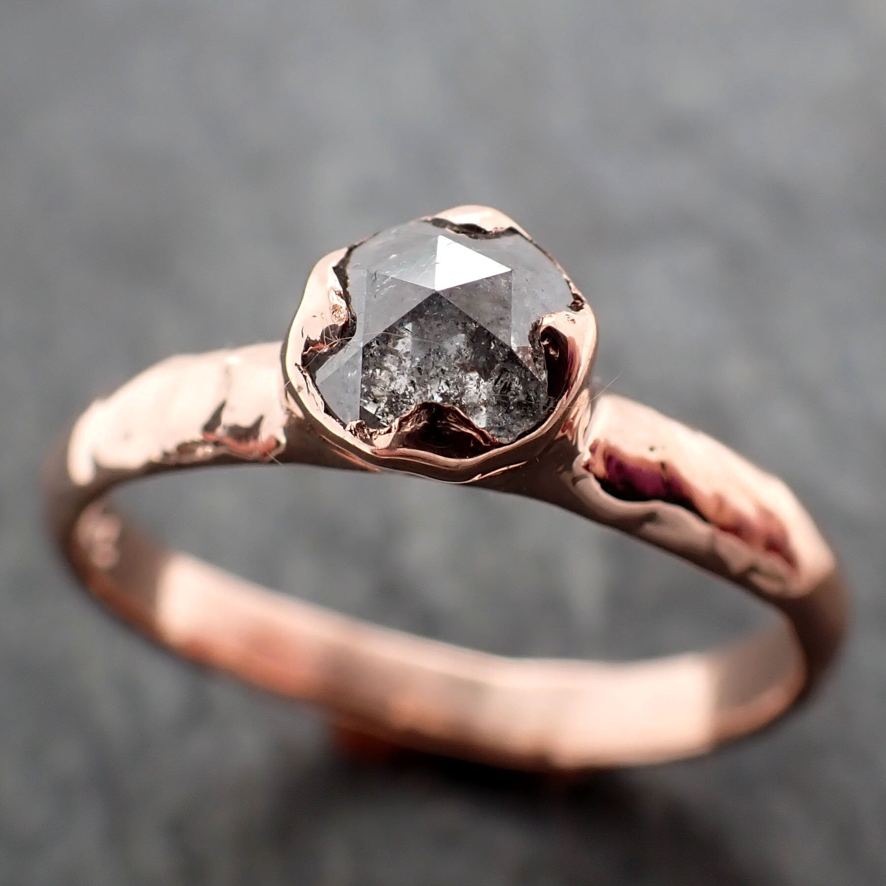Salt and pepper diamond rose gold engagement rings Clearance