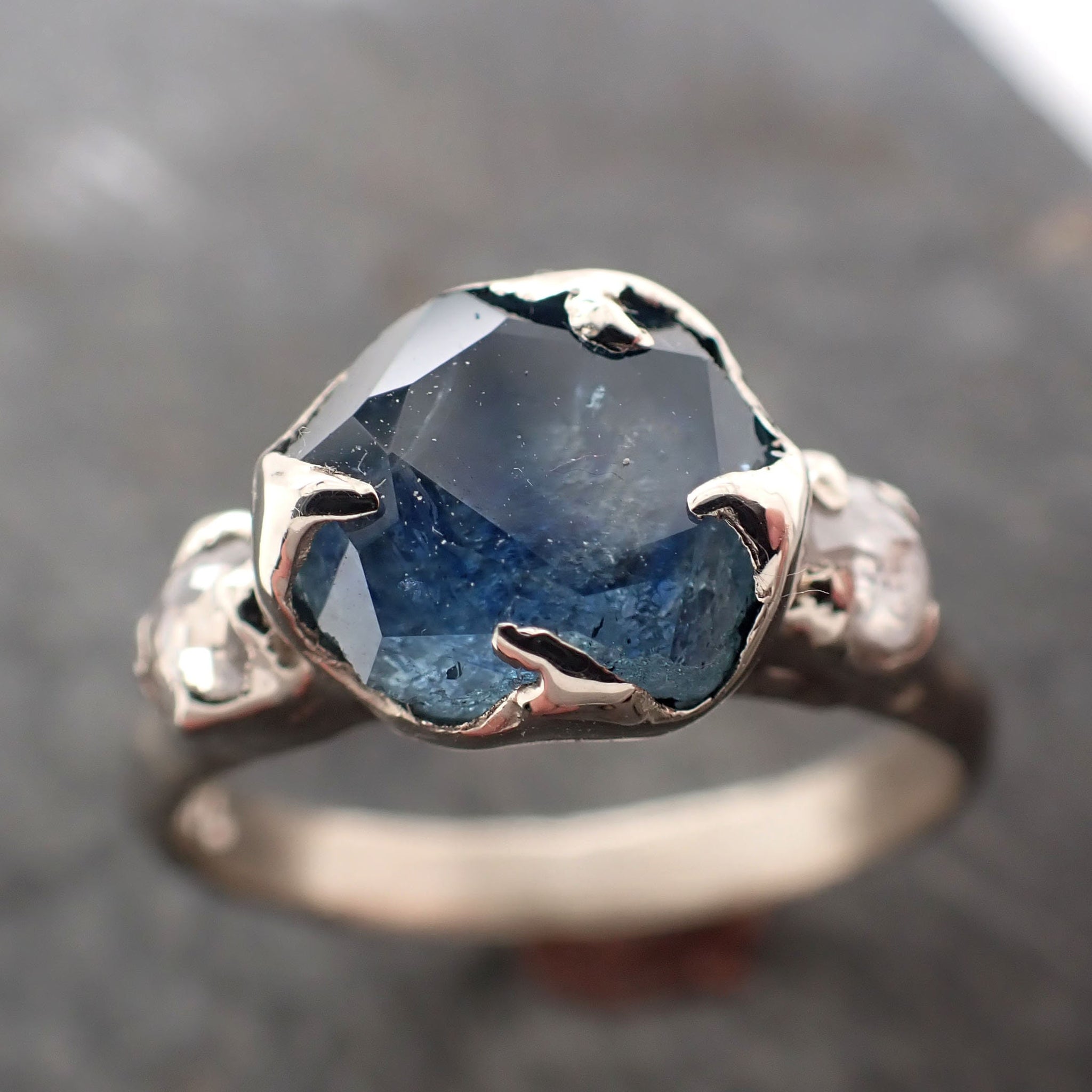 Blue Star Sapphire Ring | Healing Stones | Crystal Jewelry – Leslie  Francesca Designs