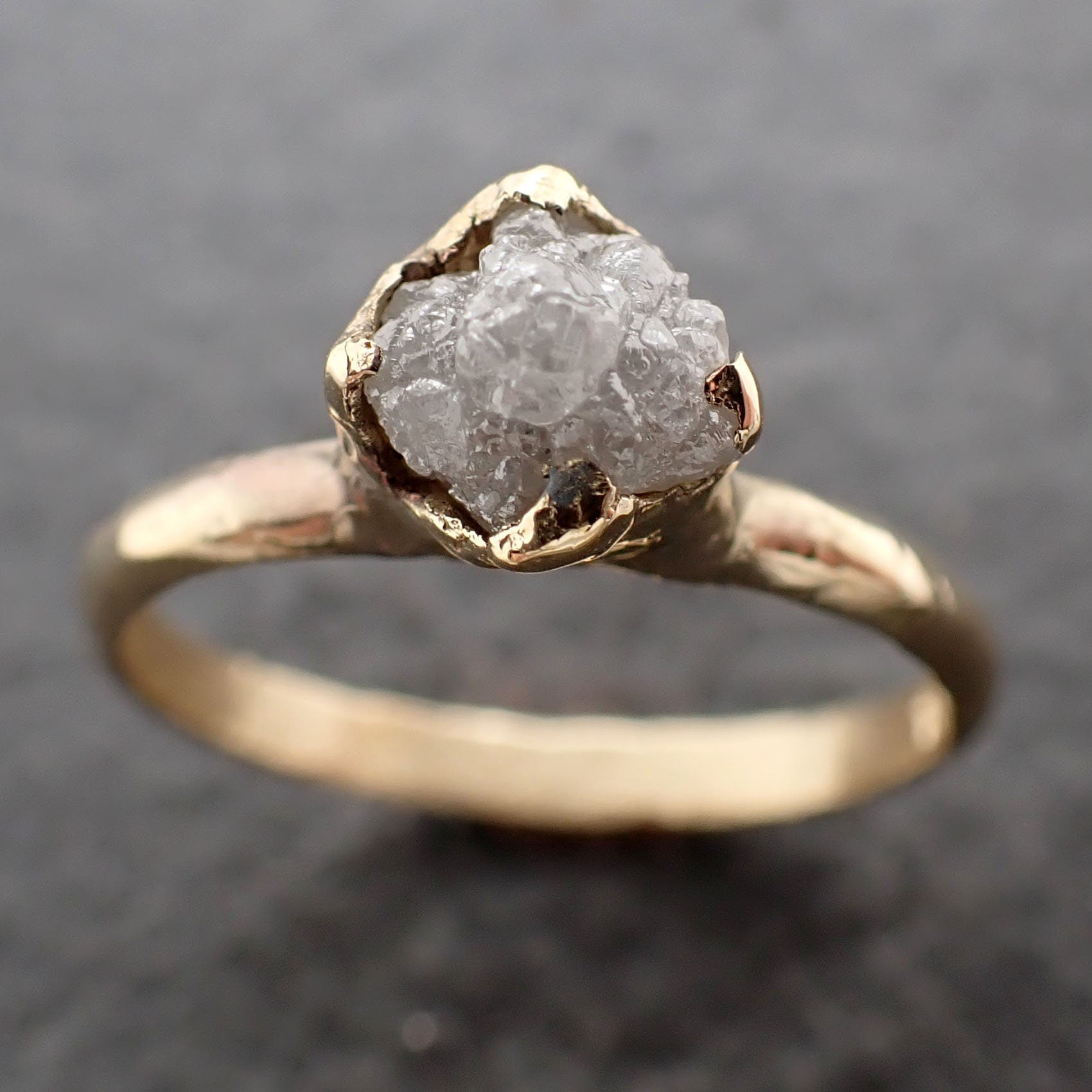 Tulip Ring in Rose Gold - 0.85 ct.- Rough Diamonds Jewellery
