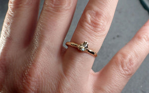 Fancy Cut Half Moon yellow Diamond Solitaire Engagement 14k Gold Wedding Ring byAngeline 3140