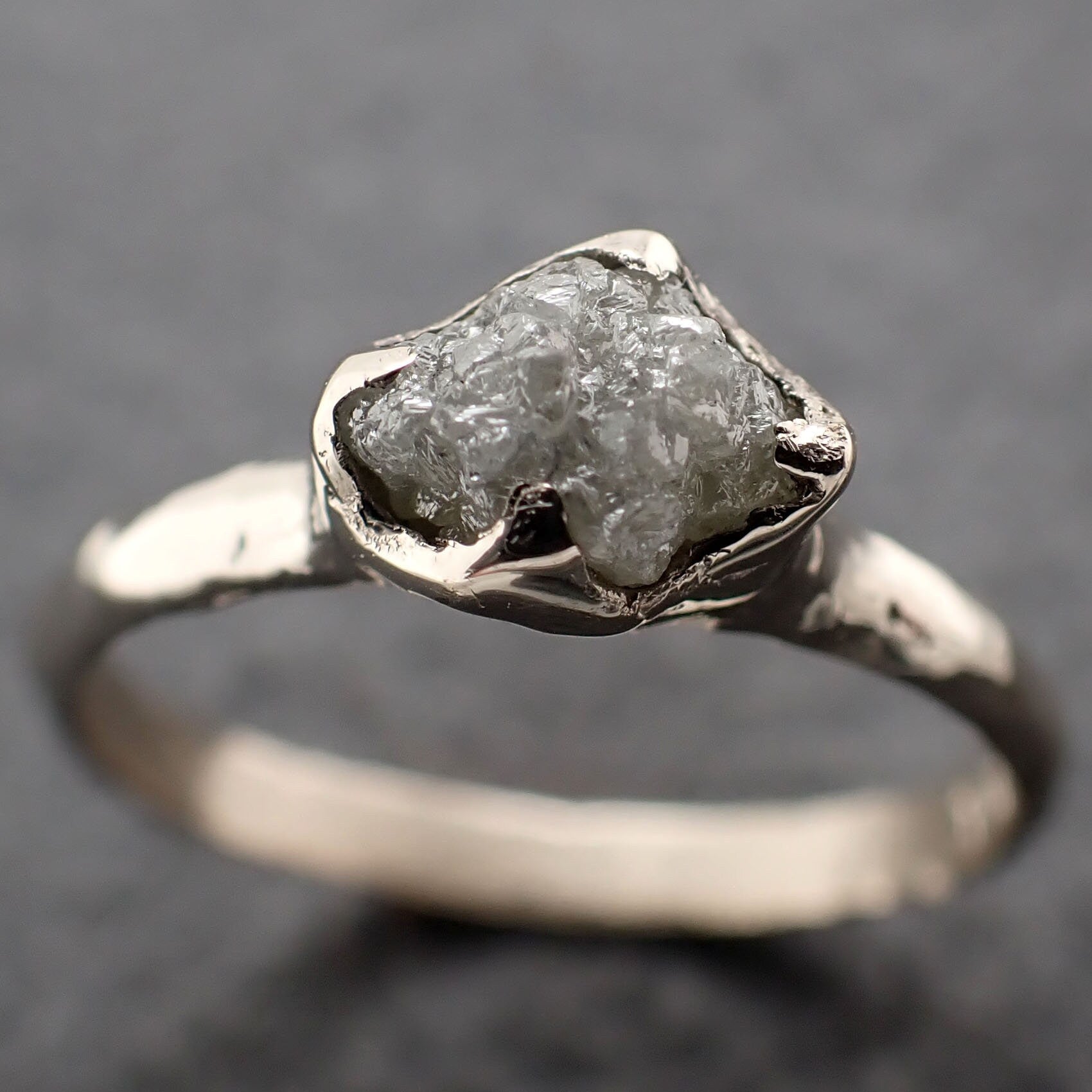 Three-Stone Engagement Ring With Raw Diamond or Sapphire | Te'anim – The Raw  Stone